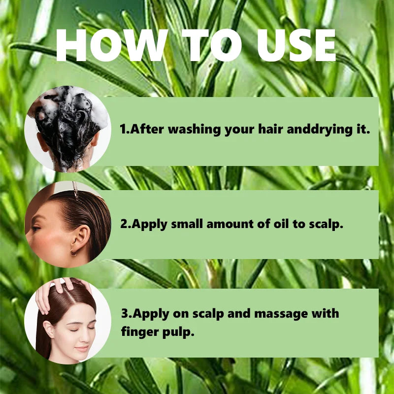 100ml Rosemary Essential Oil Natural Plant Extract Stimulate Hair Growth Nourish Scalp Smooth Hair Remove Loose Dandruff Flakes
