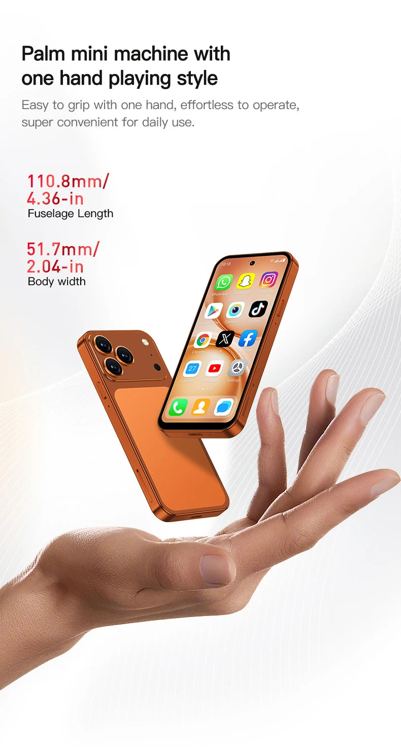 SERVO S45 PRO 4G LTE Mini Smartphone 4.5" Screen Android10.0 OS 3GB+64GB WiFi Hotspot 2MP Camera 2 SIM Card Pocket Smart Phones