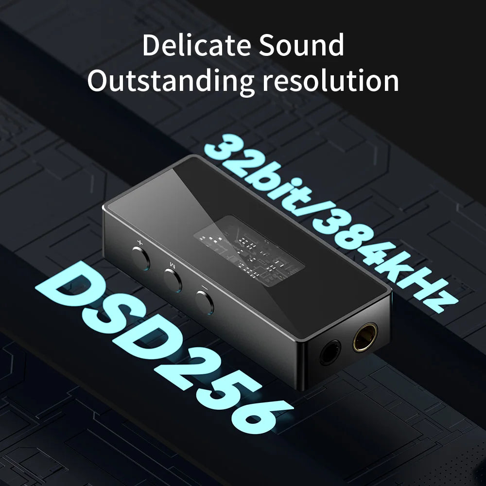 TRN Black Pearl Portable Hi-Fi Digital Audio Decoder 3.5+4.4 Output Dual CS43131 PCM 384kHz 32Bit DSD256 DAC Headphone Amplifier
