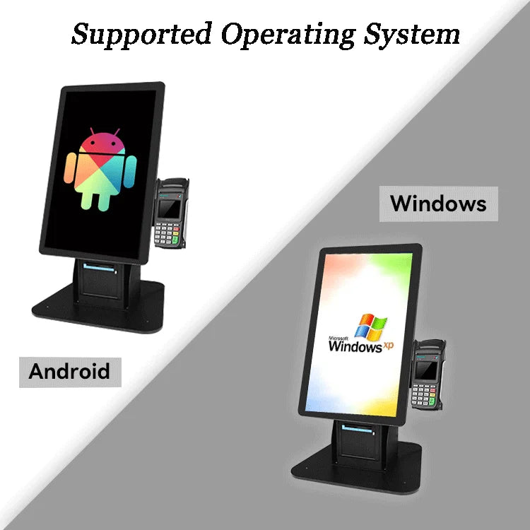 Hot Selling QR Code Scanner 21.5 Inch All in One Self Order Kiosk Android Desktop Customized Payment Kiosk