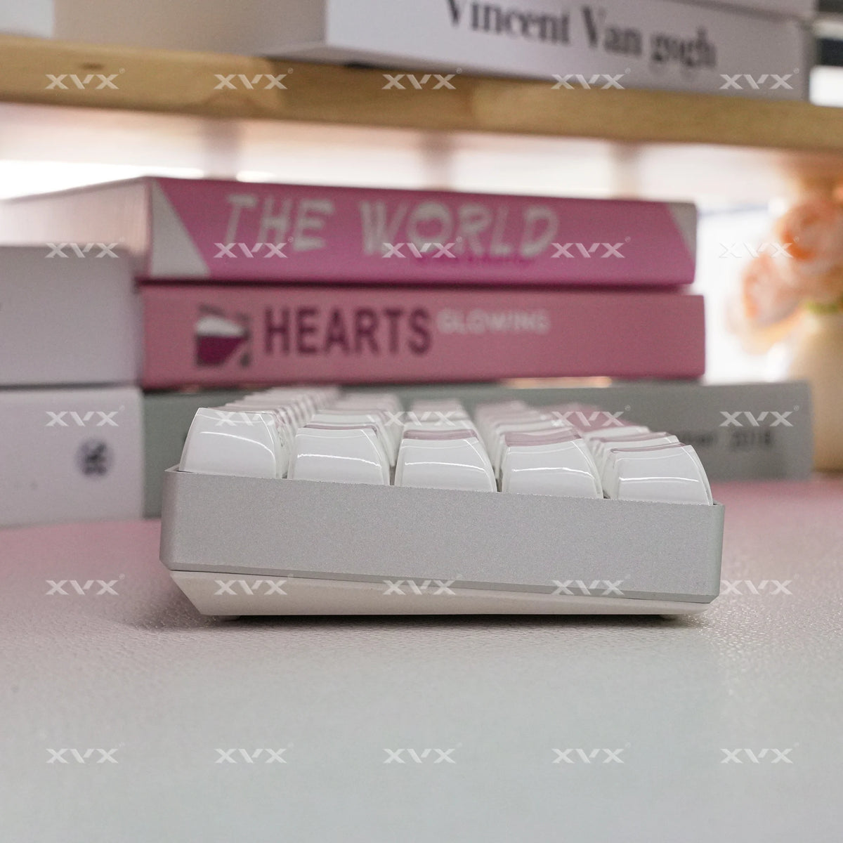 XVX Jelly Crystal Keycaps Side Print Pink/Blue 113keys Double Shote DIY Mechanical Keyboard OEM Profile Translucent Keycaps