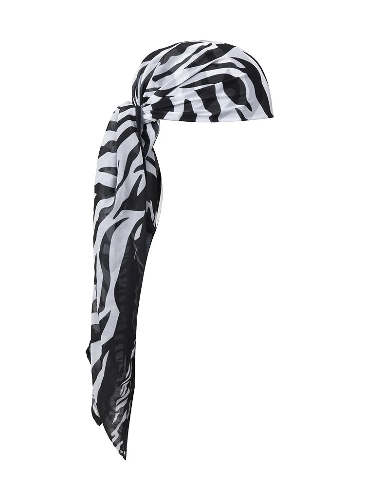 ZRTAK Sexy Bikini Dress Print Bikini Cover up Hairband Bathing Suit Swimsuit Women Beachwear Swimwear Bikini Sets