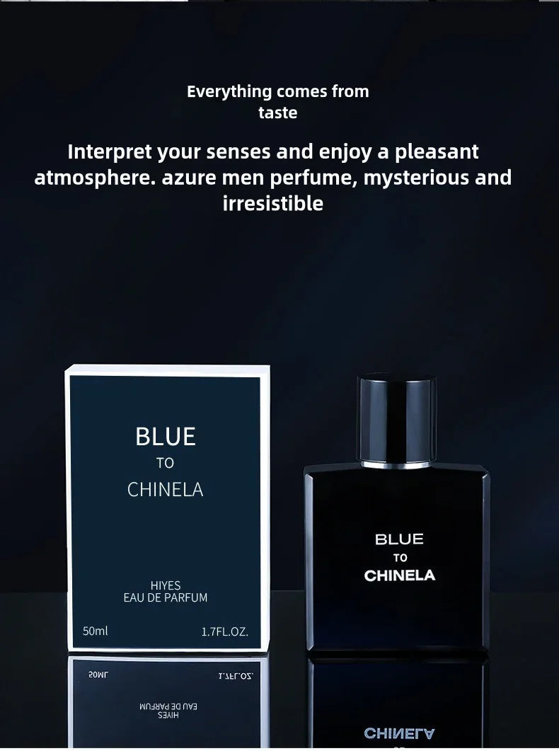 Men's Fresh Cologne Intense Long-Lasting Fragrance 8 Hours Bleu Men's Cologne Long-lasting Fresh Scent Masculine Charm Natural