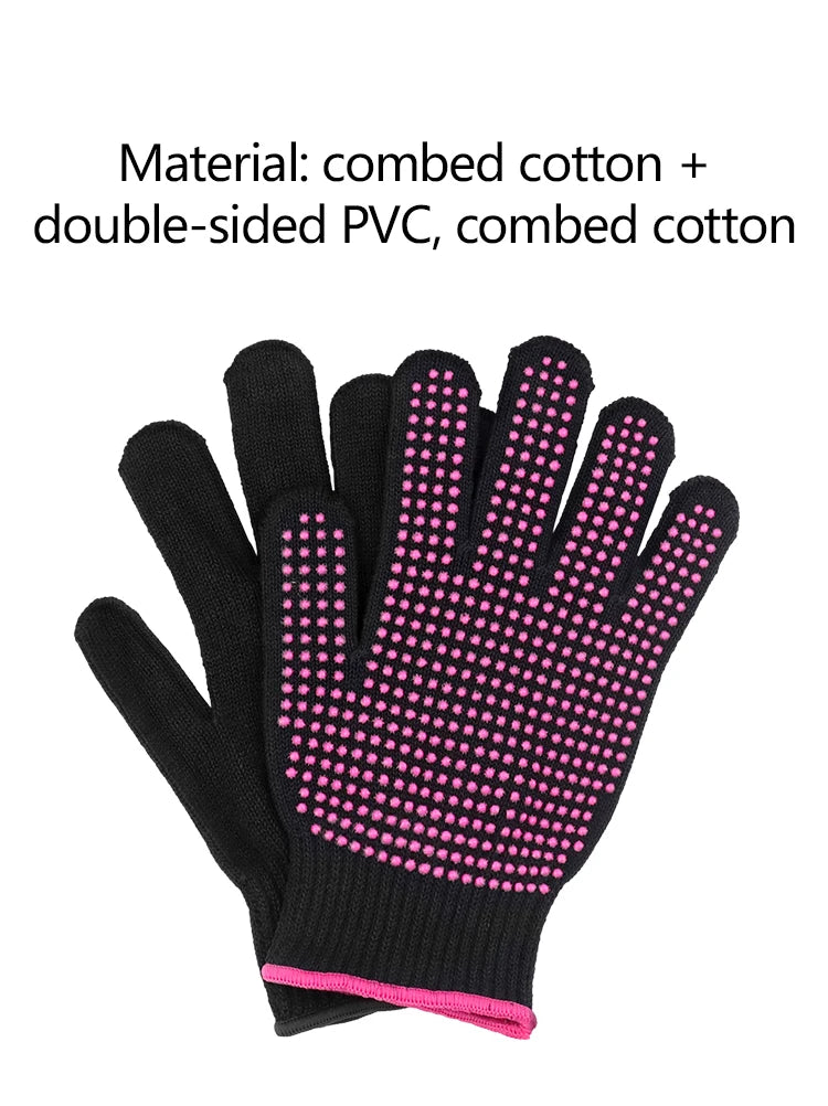 Heat-insulating Anti Slip Gloves Double-sided Bead Gloves Hairdressing Tools Curling Irons Straighteners Anti Scalding