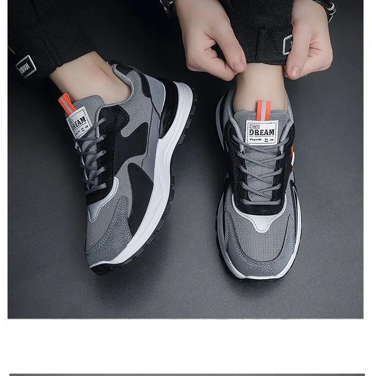 Fashion casual shoes for men versatile mesh sports shoes thin and breath running shoes 2024 Autumn New Soft Soled Men Shoes