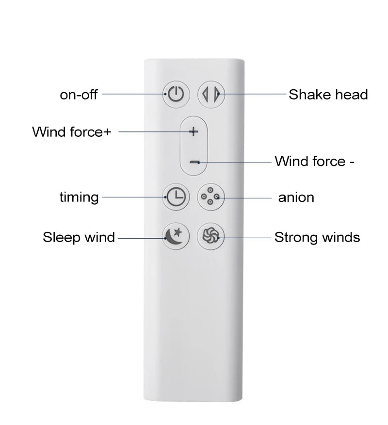 42 Inch Air Purification Circulation Bladeless Fan Ultra-Quiet Dormitory Desk Floor Electric Fan Tower Fan Bladeless Room Fan