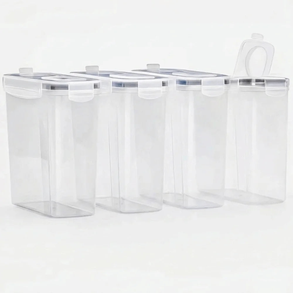 4Pcs Airtight 3D Printing Filament Container Dustproof Clear 3D Printing Filament Storage Box Moisture Proof Filament Dry Box