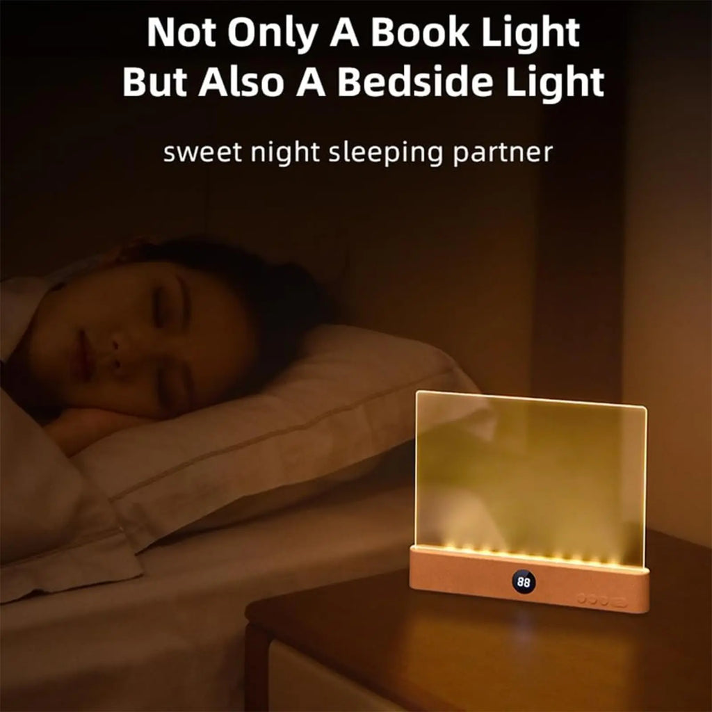 LED Flat Panel Night Vision Reading Light Eye Protection Reading Light Usb Charging Student Night Reading Lamp Book Lamp Indoor