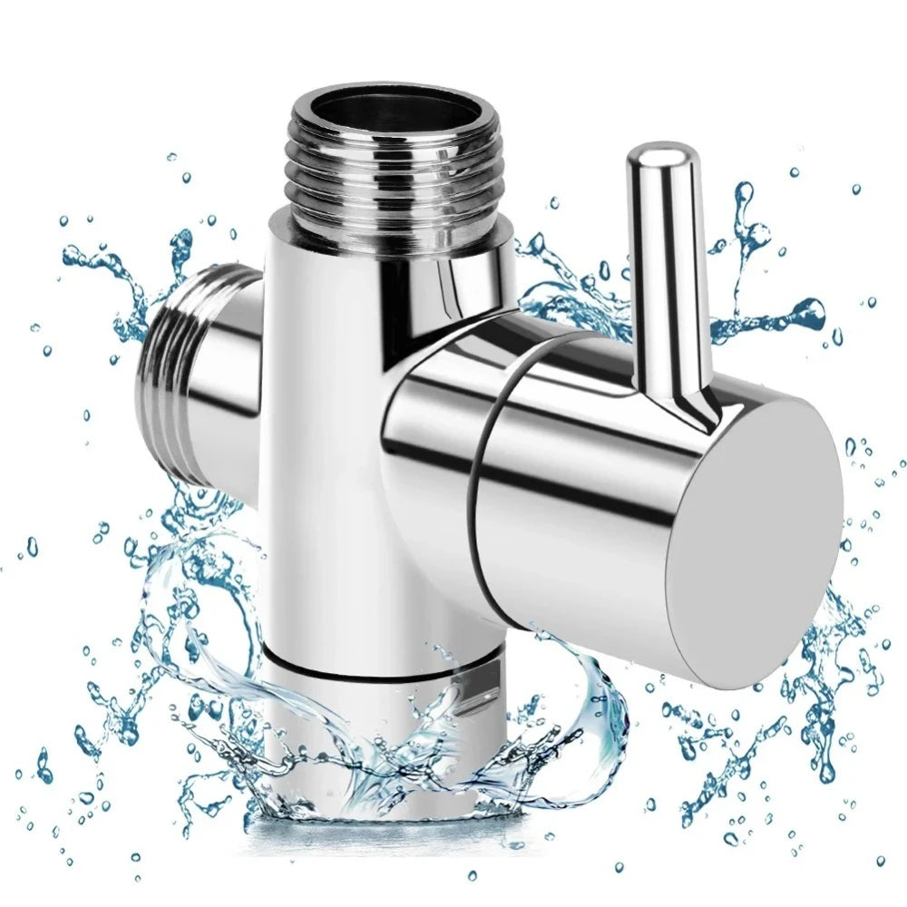 Faucet Adapter 3 Way G1/2 Valve Bathroom Shower Nozzle Diverter Valve Shower Nozzle Switch Adapter Connector Switch Shower Valve