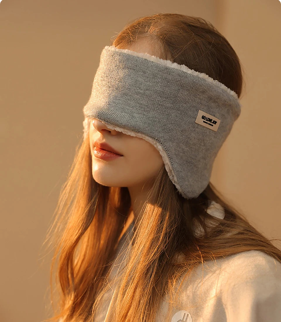 GTUBIKE Winter Earmuffs Headwear Anti-cold Warm Thickened Fleece Ear Protection Head Cover Windproof Thermal Running Headband
