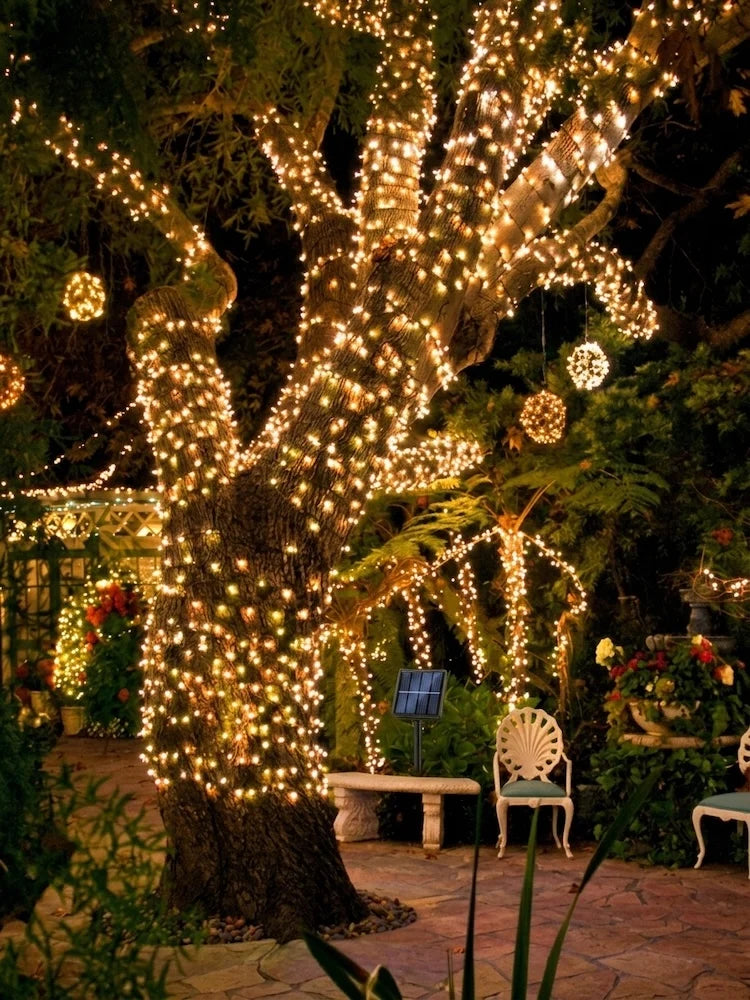 100Led Solar String Light Fairy Garden Waterproof Outdoor Lamp 3V Garland For Holiday/Party/Birthday Home Decoration
