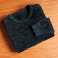 Men's Pure Mink Cashmere Sweater O-Neck Pullovers Knit Large Size Mink Sweater Winter New Tops Long Sleeve High-End Jumpers X49