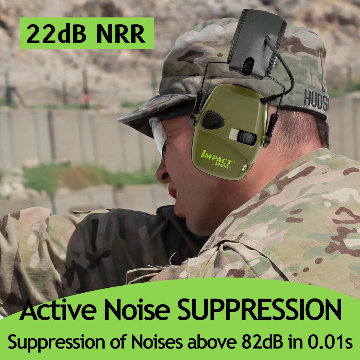 Tactical Shooting Earmuffs Electronic Sound Amplification Anti-Noise Hearing Protection Headset for Outdoor Sports