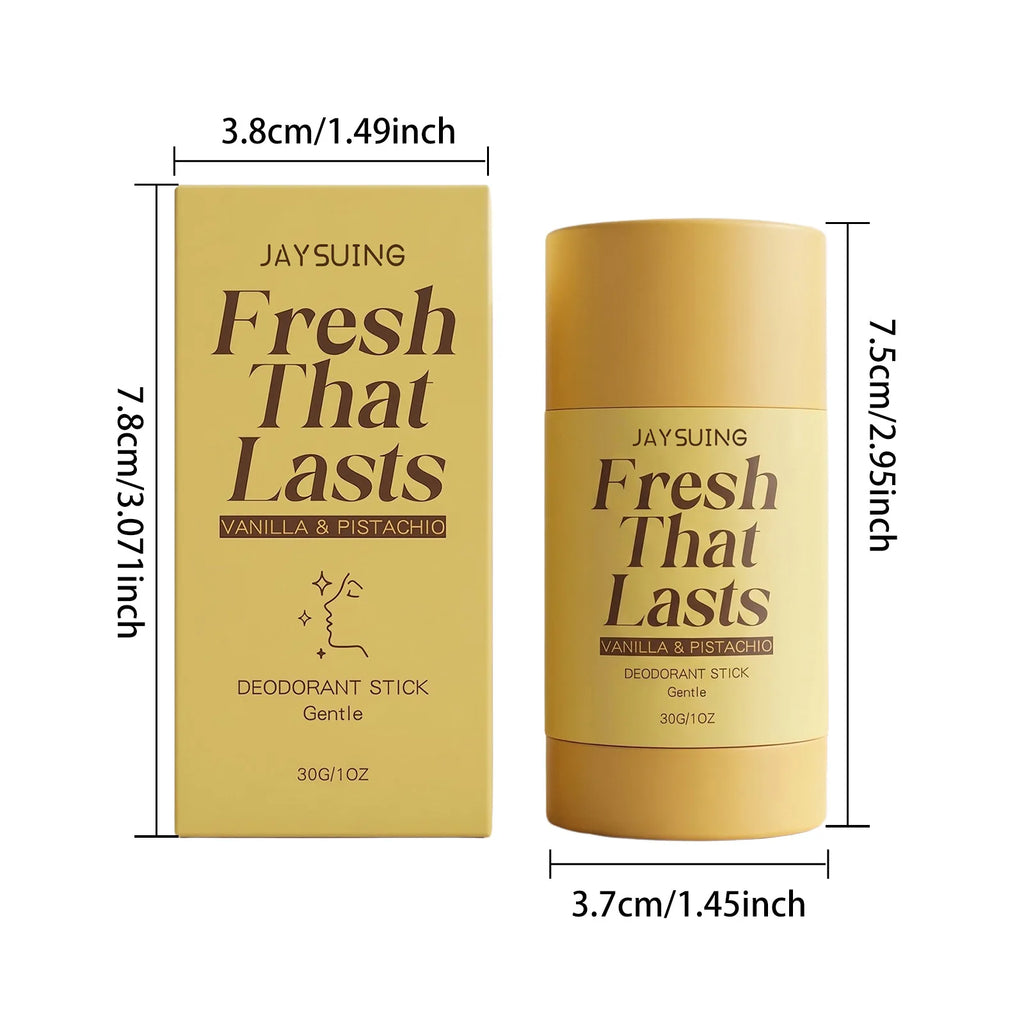 Jaysuing Vanilla Deodorant Antiperspirant Stick 48H Sweat Odor Underarm Body Bad Odor Remove Refresh Portable Dry Antiperspirant