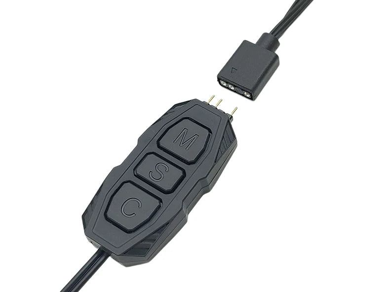 ARGB 5V 3Pin Controller To SATA RGB Remote Mini Controller HUB Adapter RGB Remote Controller for PC Fan Cooling Fan Light Strip