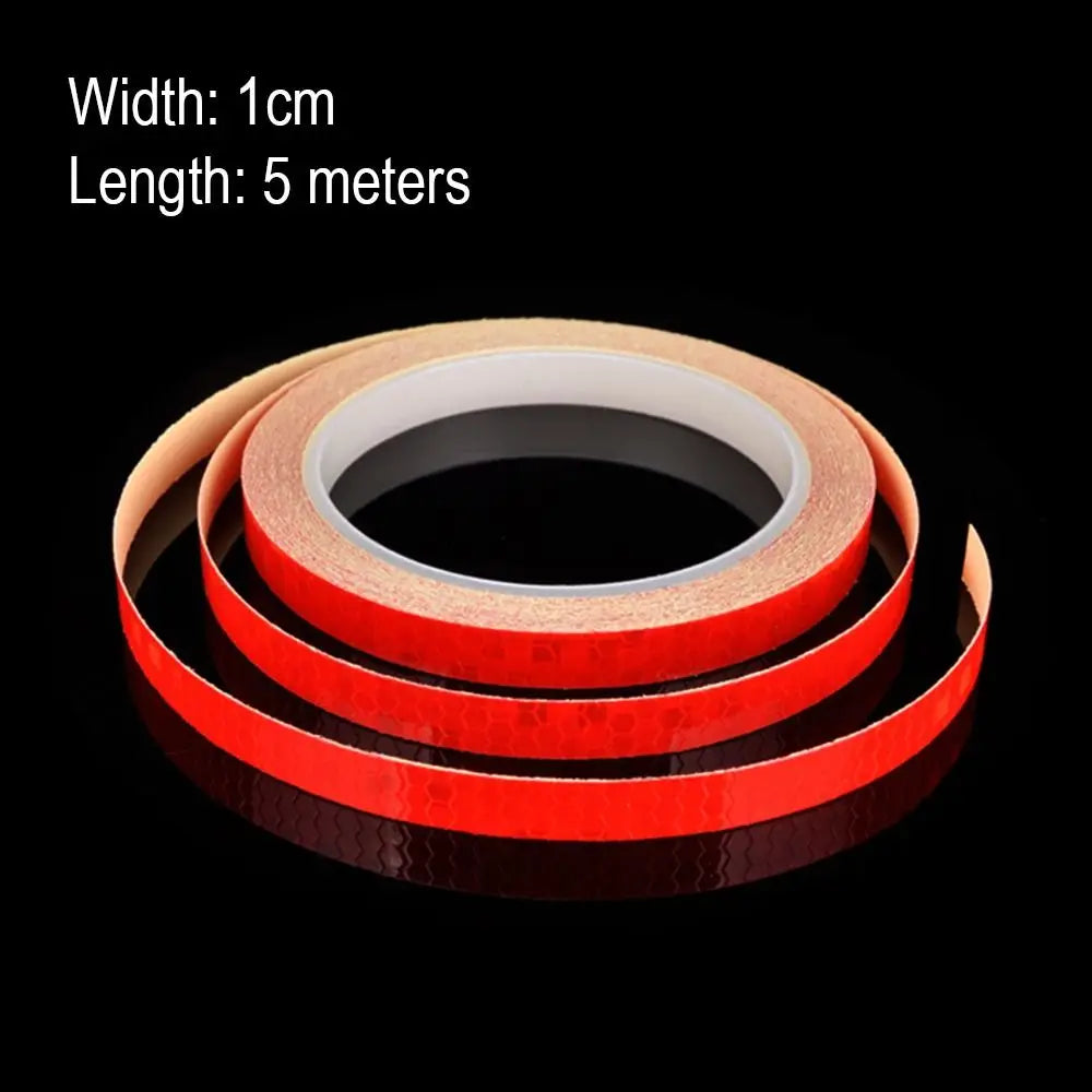 Safety Reflective Stickers Motorcycle Reflective Film Tape For Cycling Warning Strip Bicycle Wheel Decor Bike Reflective Tape