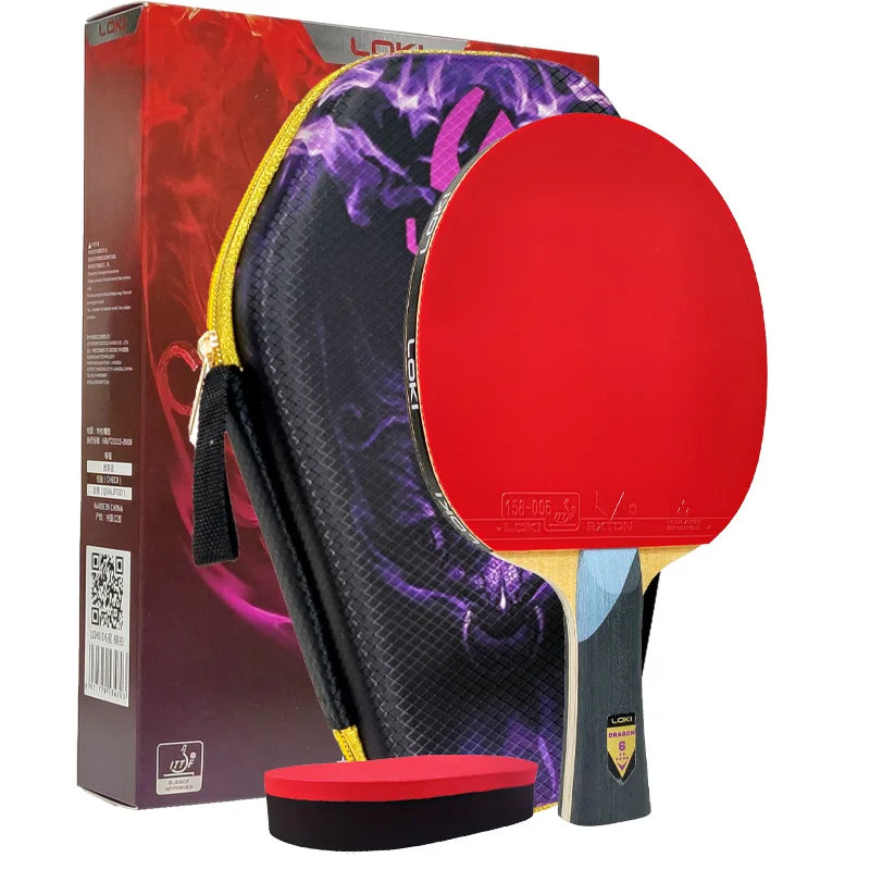 Original LOKI Table Tennis Racket Dragon Series Ping Pong Racket Paddle Bat Professional 6/7/8/9/10 Stars for All Level Players