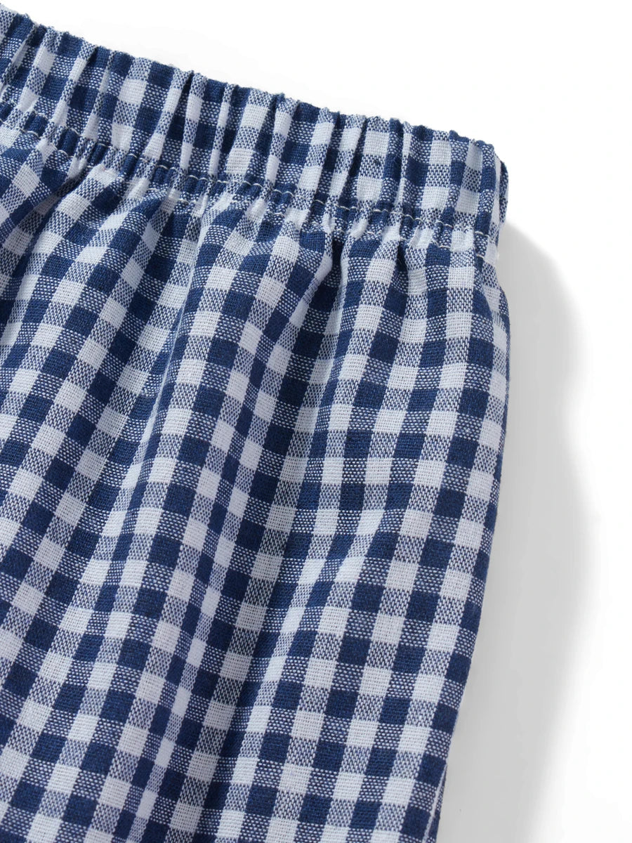 hirigin Women Y2k Gingham Boxer Shorts Stripes Button Elastic Waist Boxers Cute Mini Bloomers Plaid Loose Fit Boy Shorts
