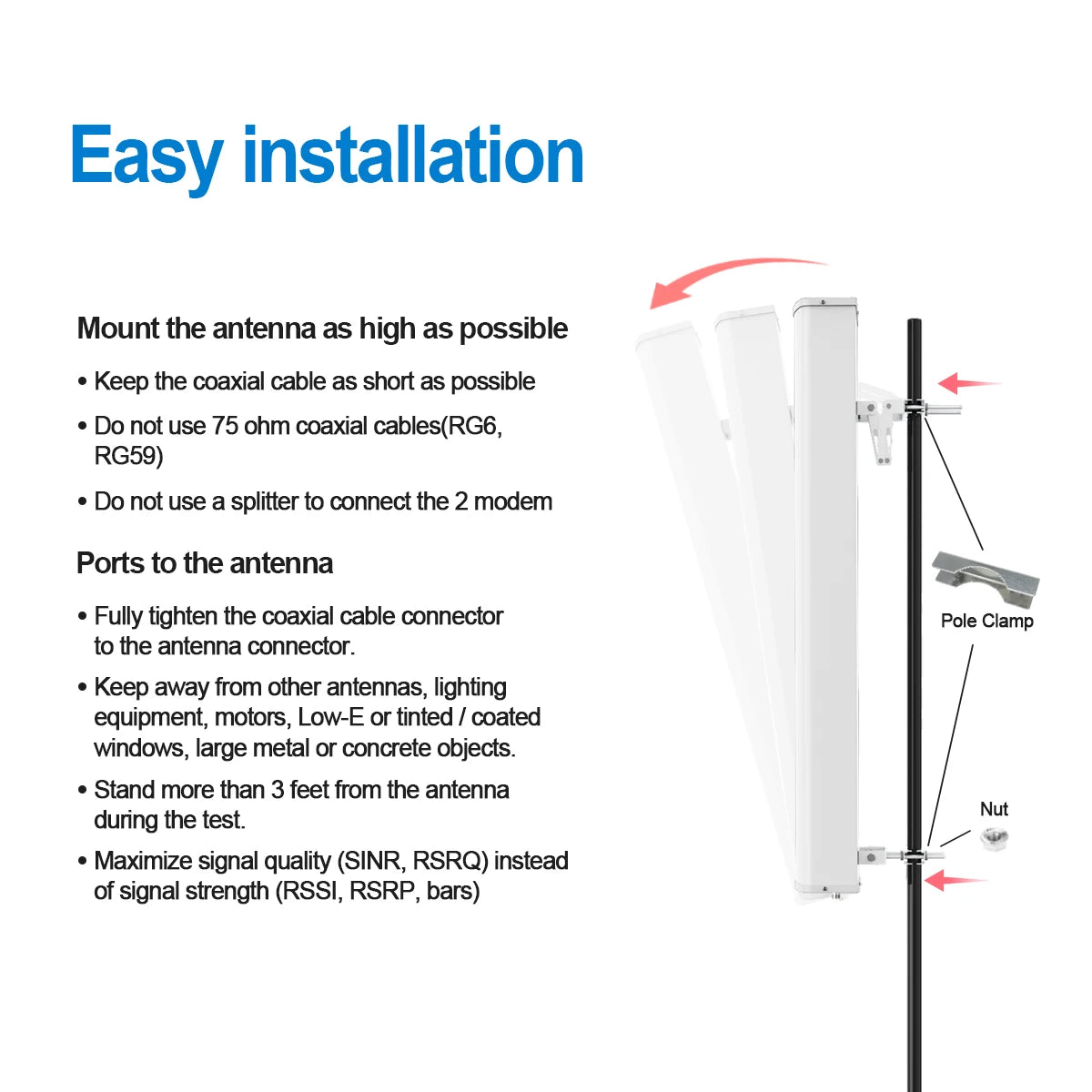 15dbi Outdoor Antenna For Cell Phone Repeater Rural Area 2G 3G 4G Cellular Network Amplifier Antenna 698-2700mhz Panel  Anten