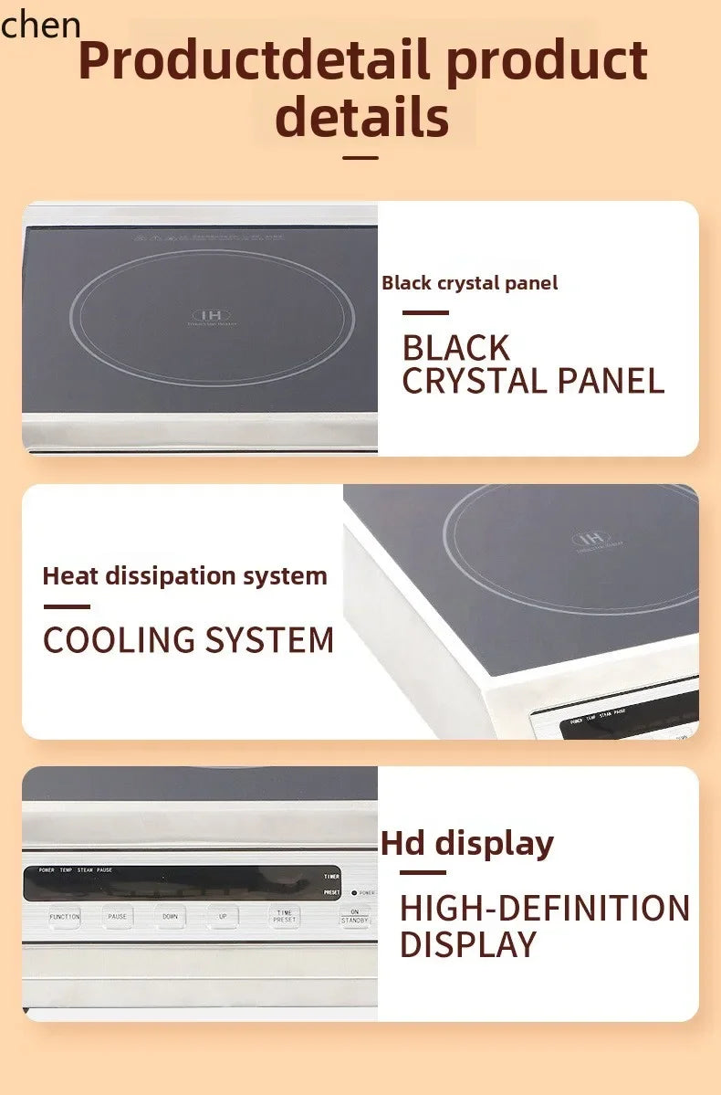 Commercial Multi-Functional High-Power Induction Cooker for Restaurants, Stir-Frying, and Soup Cooking