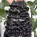 NABI Pre-Separated Crochet Human Hair Bundle Miracle Knots Braiding 14-18inch Water Wave Curly Human Hair for Women