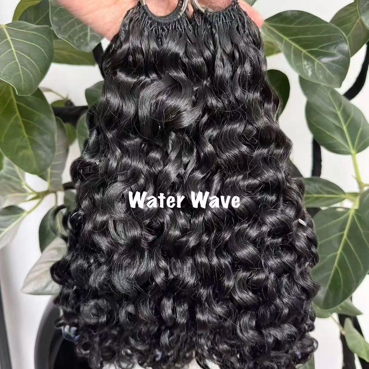 NABI Pre-Separated Crochet Human Hair Bundle Miracle Knots Braiding 14-18inch Water Wave Curly Human Hair for Women