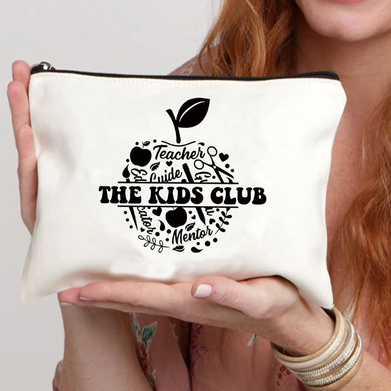 Teacher Name Custom Makeup Bag Best Graduation Gift for Teachers Pencil Case Back To School Gift for Teacher Women Purse