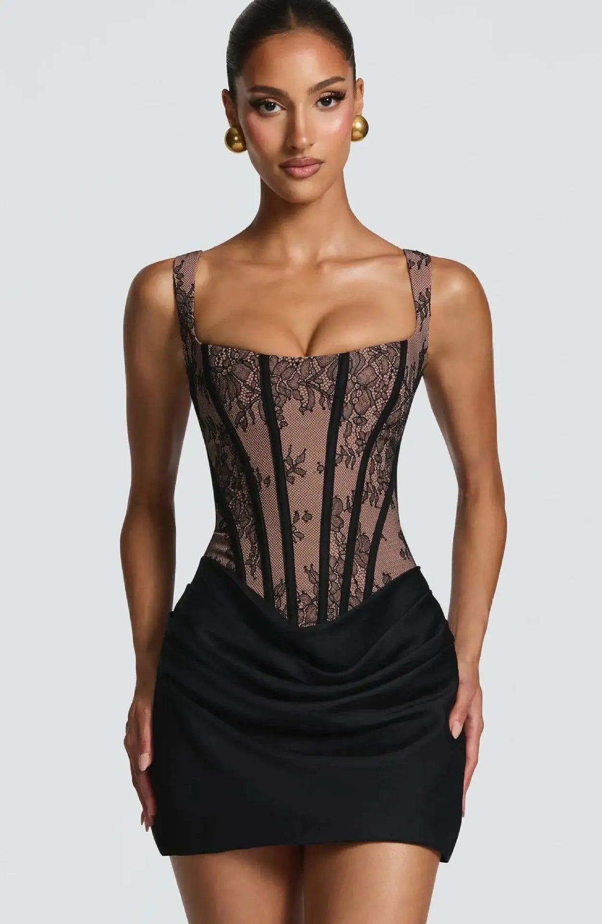 Avrilyaan Strapless Spaghetti Strap Sexy Dress Women Lace Patchwork Party Dress Bandage Backless Mini Summer Dress Vestidos