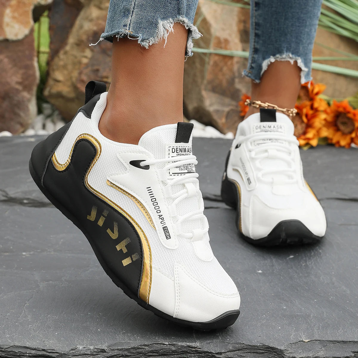 1 Pair of Women's Shoes with Inner Height Adjustment, Suitable for All Seasons, Breathable and Comfortable, Plus Sizes, Sporty C