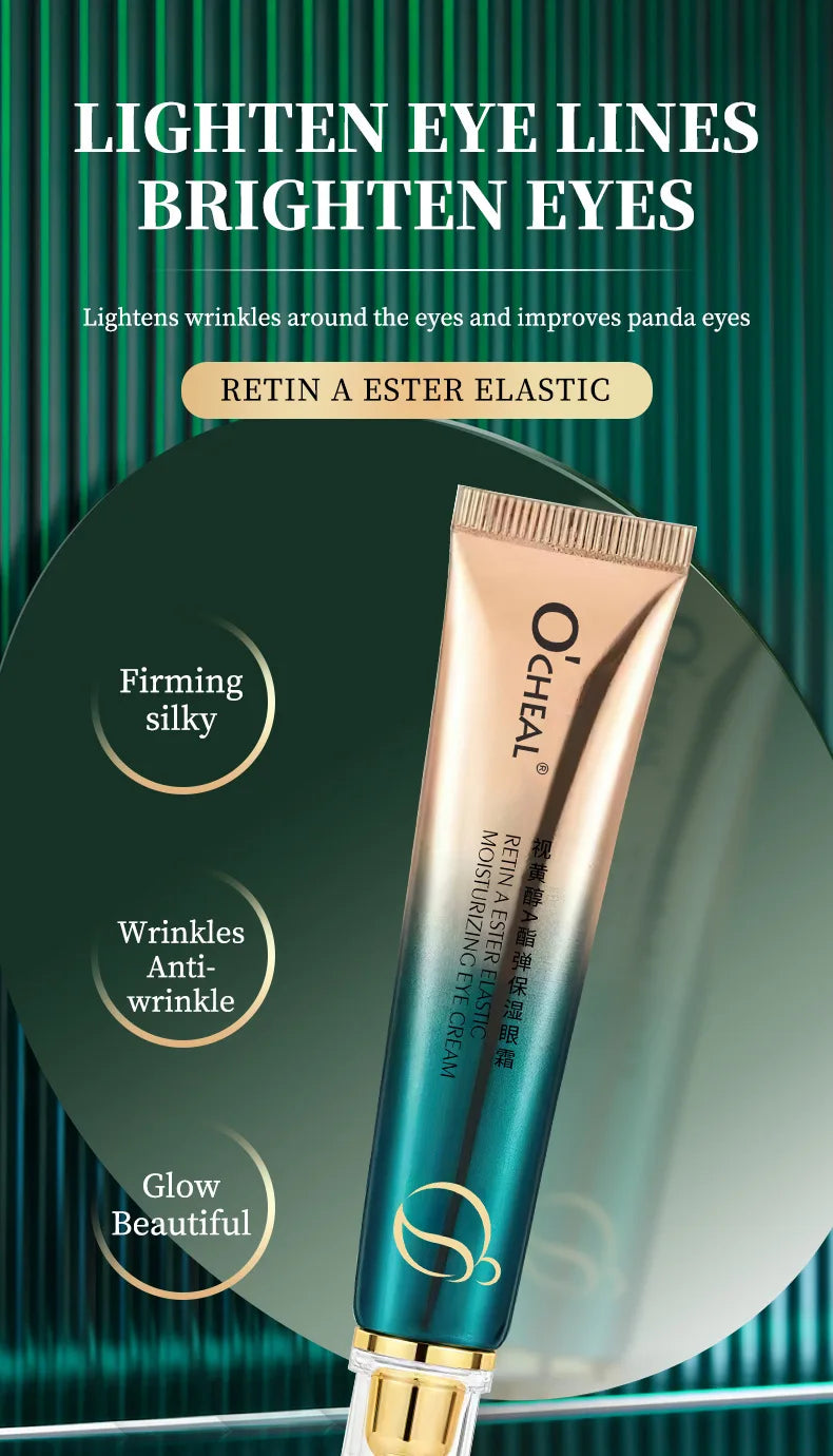 Retinol A Ester Elastic Moisturizing Firming Eye Cream Fading Fine Lines Dark Circles 30g
