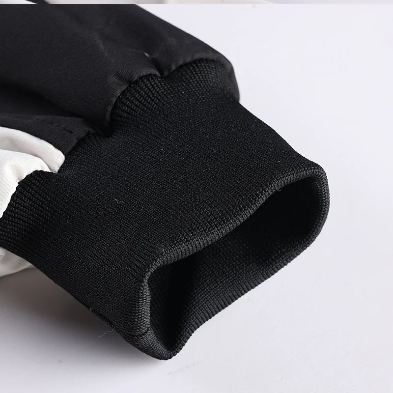 Men's Retro Racing Jacket Stand Collar Zip-Up Streetwear Oversized Colorblock Print Biker Coat Spring Autumn Fashion