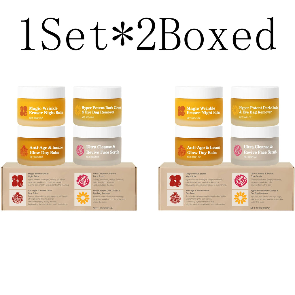 Anti-Aging Multi-Function Day Night Set Firm Skin Reduce Fine Lines Dark Circles Eye Bags Fade Wrinkles Exfoliate Care Kit