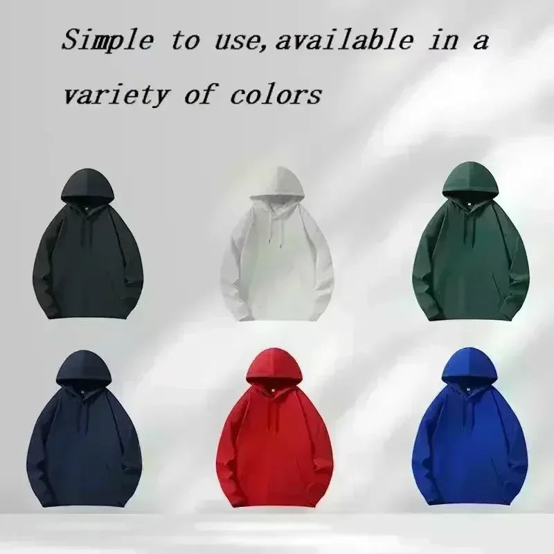 Loose Fit Letter Print Hoodie Men Women Fashion Versatile Pullover Hooded Sweatshirt Autumn Winter New Arrival Daily Casual