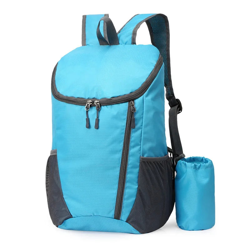 Large Capacity Sport Mountaineering Backpack - Lightweight Foldable Waterproof Outdoor Travel Bag for Sports