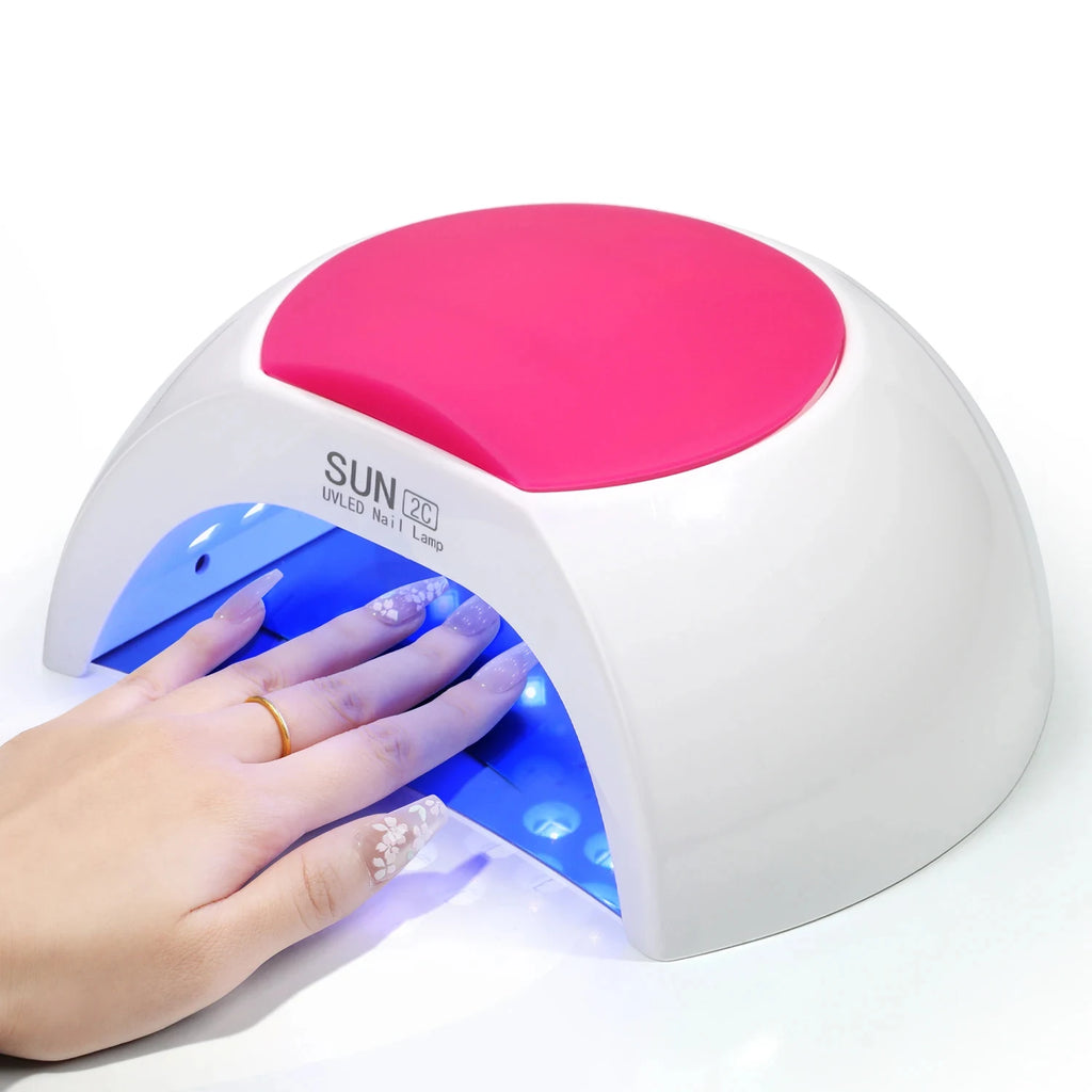 YIKOOLIN SUN2C 48W UV Nail Lamp Gel Polish Dryer LED Manicure Pedicure Light Nail Art Machine for Salon Use