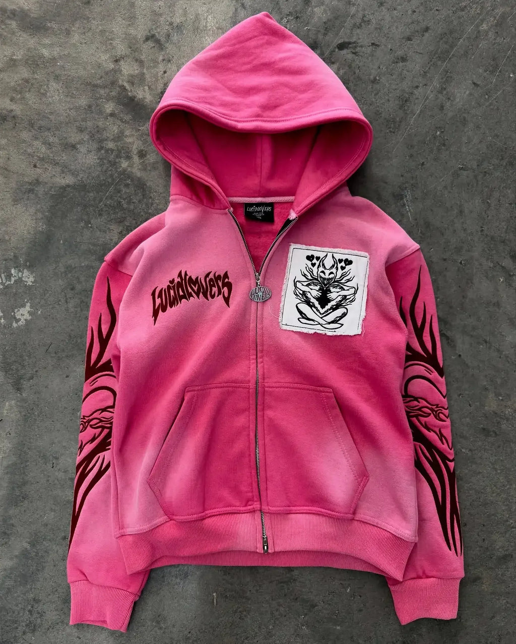 2026 American Fashion Trend Fur Collar Zipper Hoodie Men Street Hip Hop Retro Loose Sweatshirt Unisex Fleece Padded Warm Hoodie