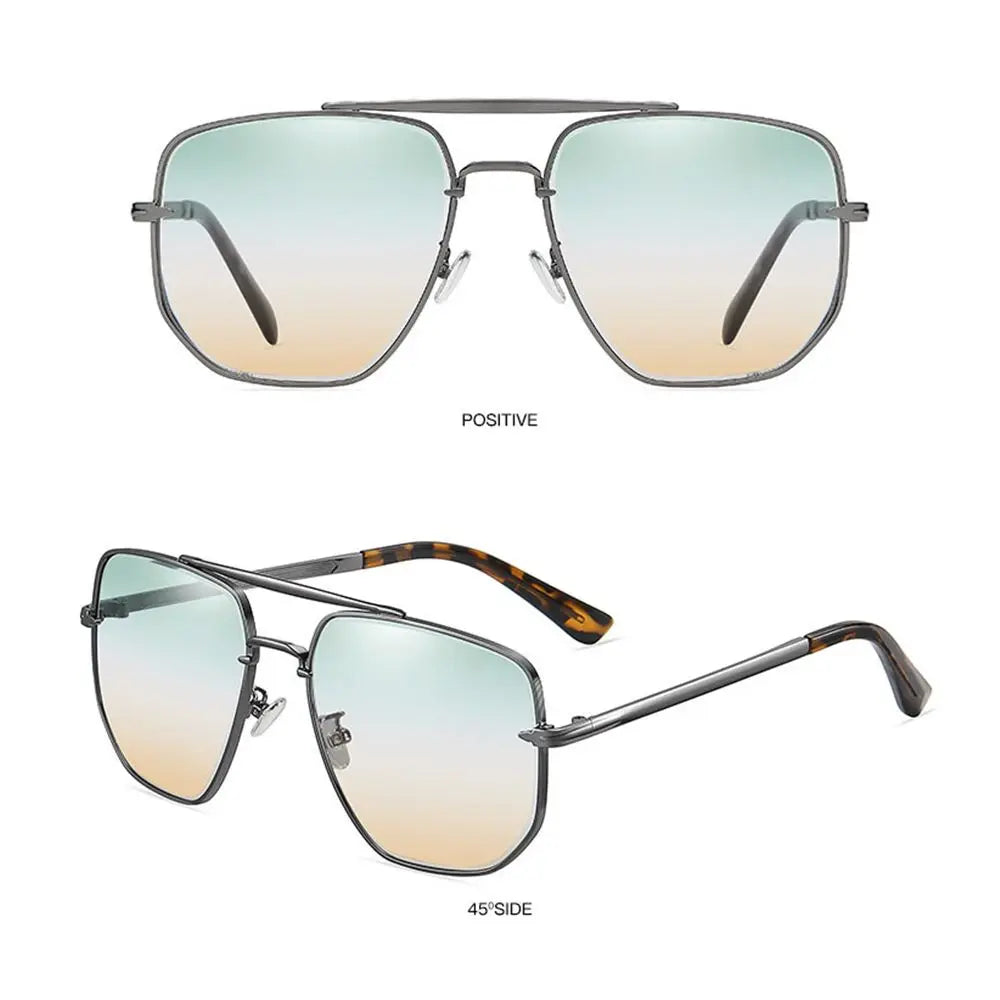 Retro Metal Frame Sun Glasses Driving Polygon Sunglasses Sun Glasses Polarized Sunglasses for Men Men's Shades