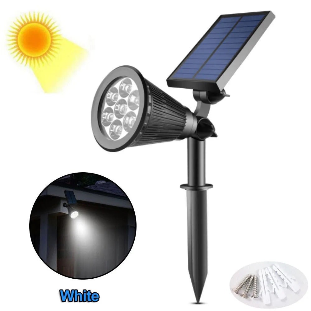 Outdoor Solar Lights Home Garden Patio Walkway Lawn Waterproof 7Led Solar Lamp Spotlight Decoration Energy Yard Lantern Lighting