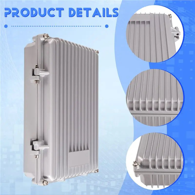 AP Wireless Bridge Case Outdoor Communication Base Station Cast Aluminum Metal Waterproof Box For Long Range Amplifier