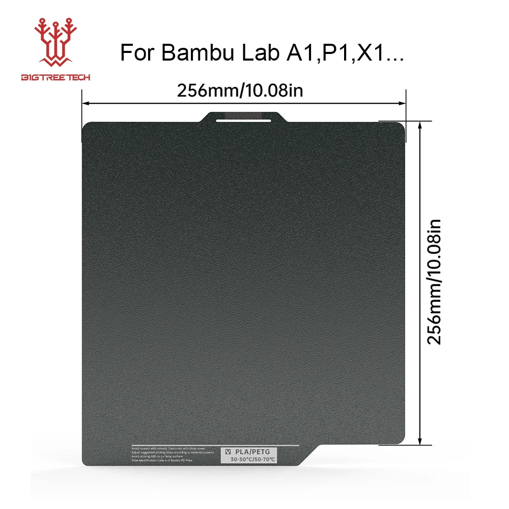 BIQU Panda Build Plate CryoGrip Pro Coating No Clog Spring Steel Double-sided for BambuLab Voron Kobra Adventurer 5M 3D Printer