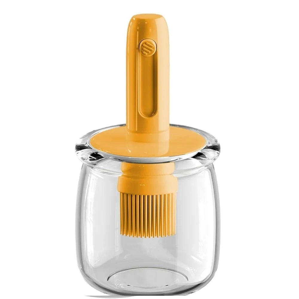 Cooking Oil Dispenser， Lightweight Vinegar Bottle Detachable Brush Cooking Tool Sauce Storage Holder Kitchen Gadgets For