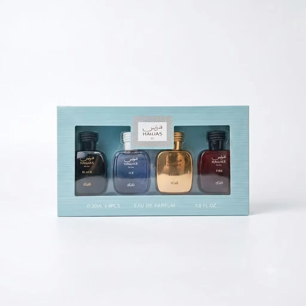 Hawas Verde & Ice Perfume Spray, Long-Lasting Eau de Parfum, Premium Luxury Fragrance Scent, Top-Quality Men's Cologne.