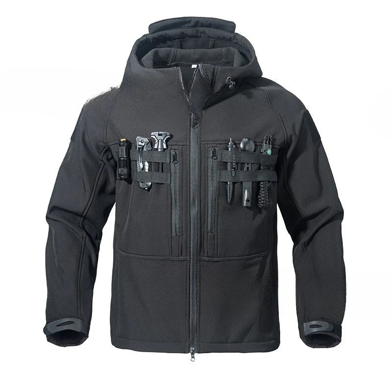 Jumper for Men, Jacket for Men, Soft-shell Jacket, Warm and Insulated, Waterproof, with A Strong Aggressive Style.