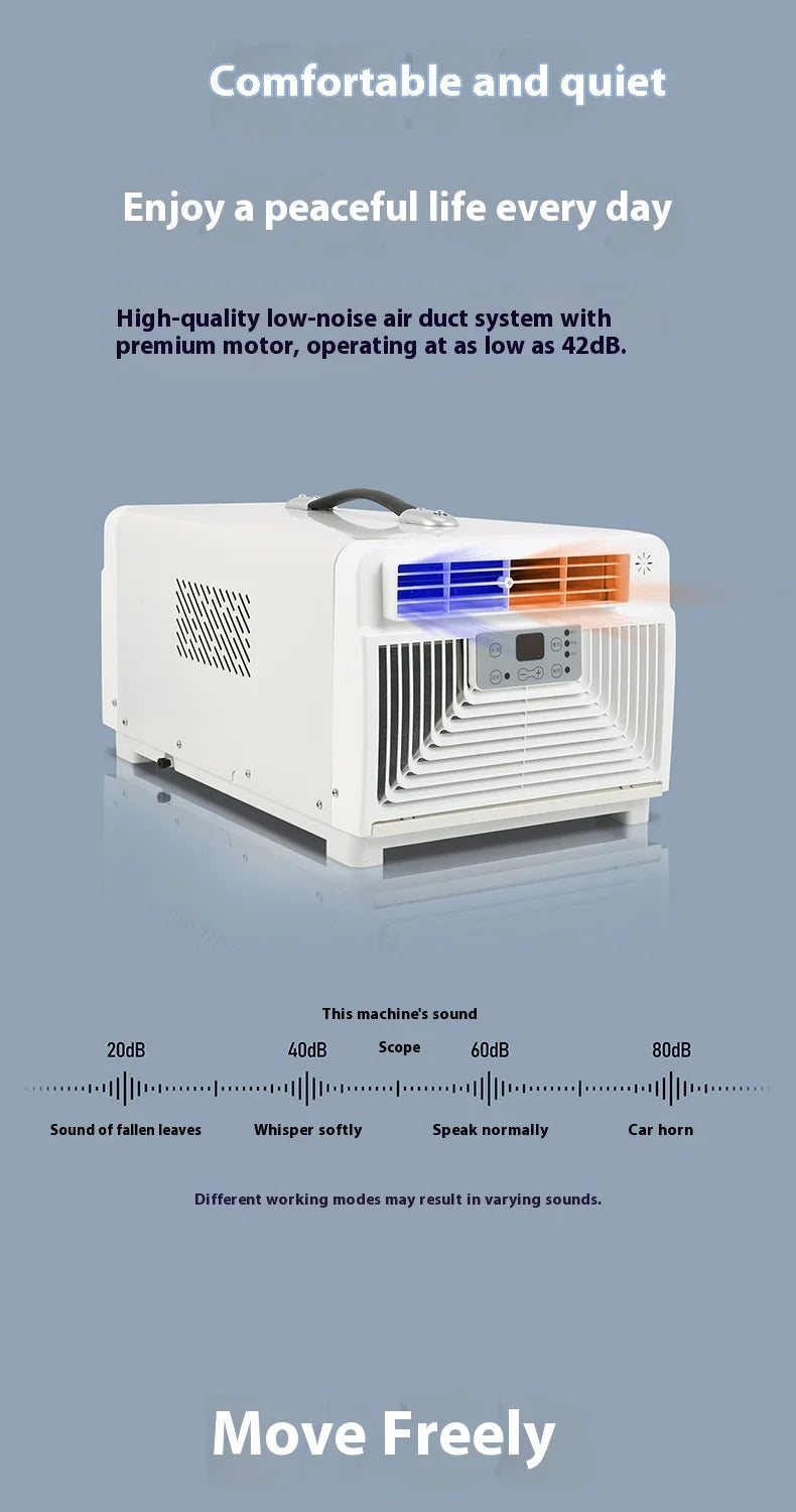 Portable Camping Tent Air Conditioner Low Noise Mini Air Conditioning For Bedroom Motorhome Camper Van Truck 110V-220V