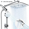 Stainless Steel 8/10 Inch Overhead Showerhead 5 Modes With Extension Arm Multi-function Hand Shower Wall Mounted Showerhead Set