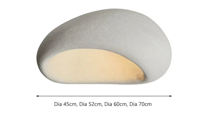 Japanese Resin Ceiling Lamp With E27 Light Bulb Led DownLight for Bedroom Living Dining Room