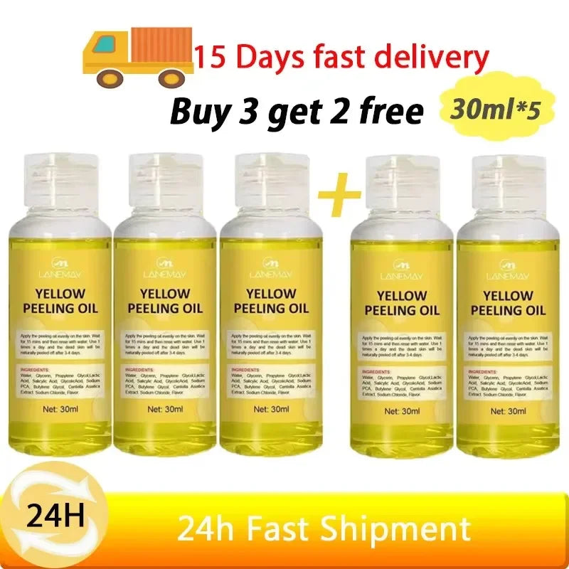 Yellow Peeling Oil Body Cleansing Exfoliation For Tender Glowing Skin Finger Joint Whitening Moisturizing Care Beauty Products