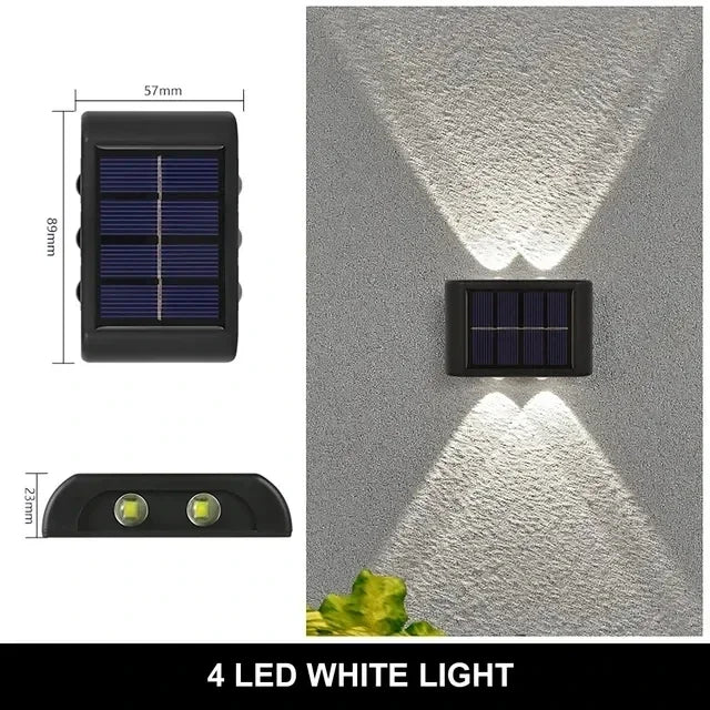 Solar LED Light Outdoor Solar Lighting Lamp Streetlights Exterior Decoration Garland Waterproof Solar Garden Light  Wall Light