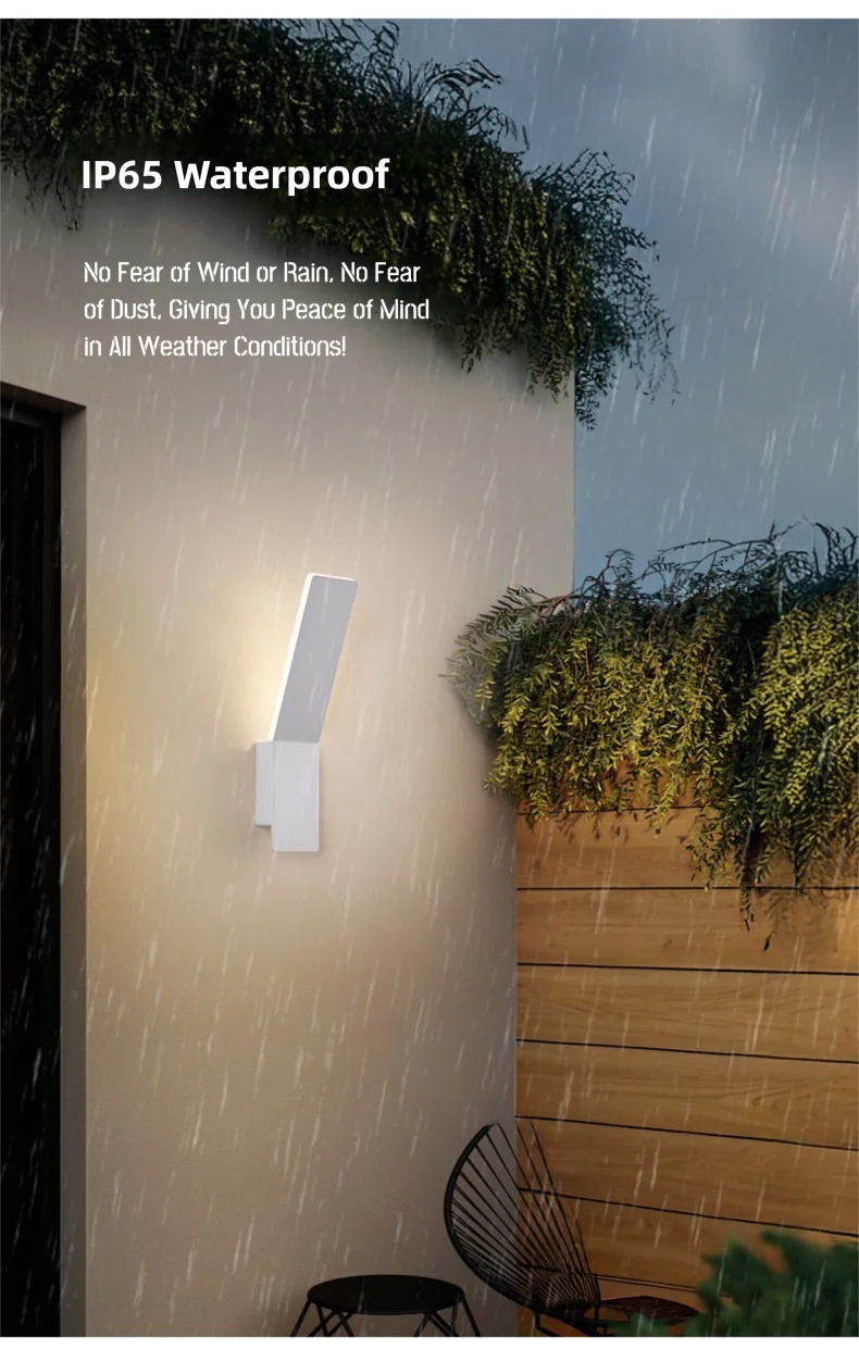 LED outdoor wall lamp IP65 modern simple waterproof hotel villa garden door creative outdoor lighting