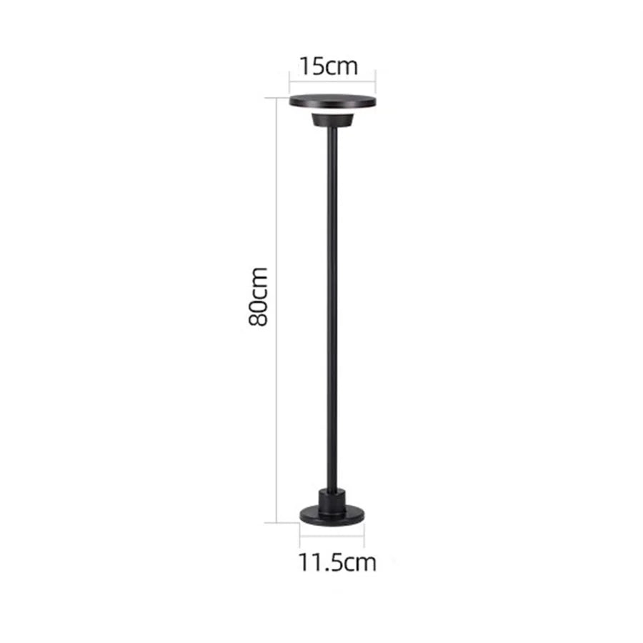 60/80CM Outdoor Pathway Bollard Lighting Waterproof Courtyard Garden Lawn Lamps LED Villa Landscape Fence Path Post Light